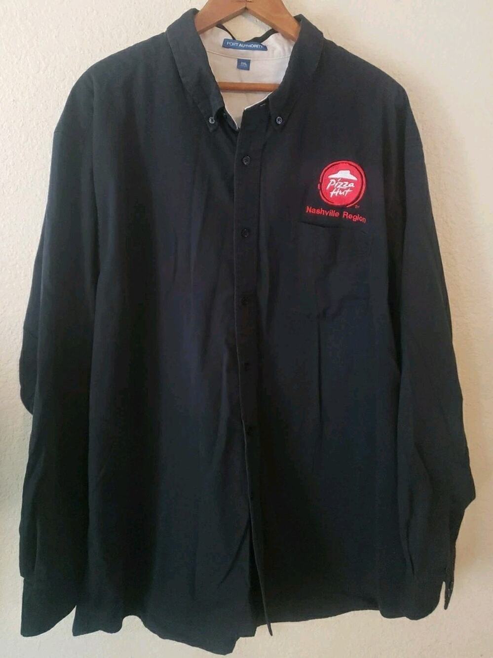 Pizza Hut Button Down Longsleeve Shirt Embroidered Nashville Region Size 3XL